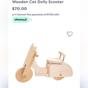 Meri Meri toy wooden doll scooter